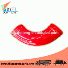 China distributor truck mounted concrete pump components,15 30 45 90 degree pipe elbow bend
